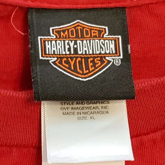 Worth Harley Davidson, Mens XL, Red Short Sleeve Tee Shirt, Bike Night, KCMO - Picture 2 of 4
